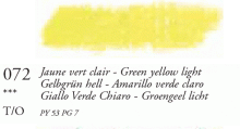 072 Green Yellow Light Sennelier Oil Pastel