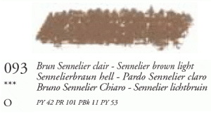 093 Sennelier Brown Light Large Sennelier Oil Pastel