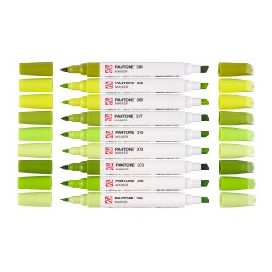 Talens Pantone Marker Set Of 9 Green Yellow Talens Pantone Marker Set Of 9 Green Yellow