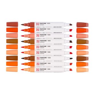 Talens Pantone Marker Set Of 9 Warm Red