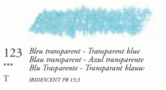 123 Transparent Blue Sennelier Iridescent Oil Pastel