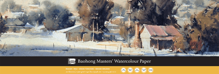 130x380 Baohong Block Rough Ross Paterson 300gsm - Click Image to Close
