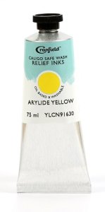 Caligo Safe Wash Relief Ink Arylide (Hansa) Yellow 75ml