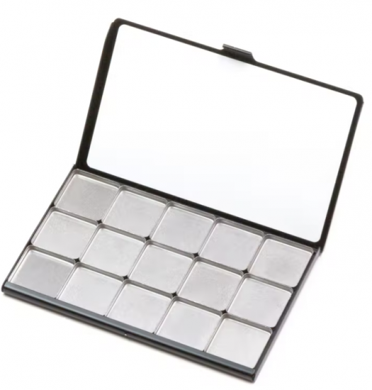 Art Toolkit Folio Palette with 15 Double Pans Black - Click Image to Close