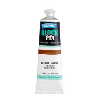 Derivan Block Ink Burnt Umber 75ml