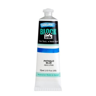 Derivan Block Ink Phthalo Blue (Cool) 75ml