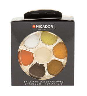 Koh I Noor Brilliant Watercolour Disc Set 24
