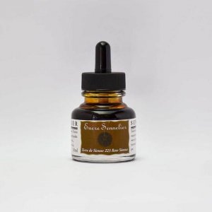 Raw Sienna Sennelier Encre Drawing Ink 30ml