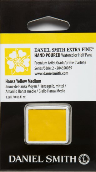 Hansa Yellow Medium DANIEL SMITH 1/2 Pan - Click Image to Close