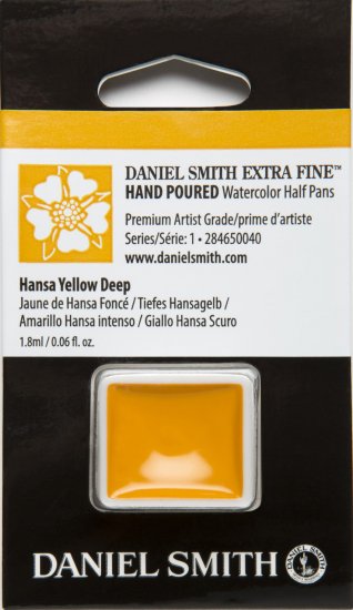 Hansa Yellow Deep DANIEL SMITH 1/2 Pan - Click Image to Close