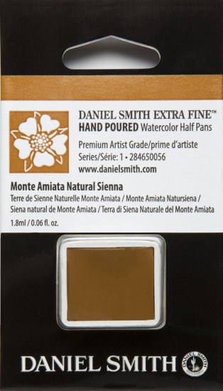 Monte Amiata Natural Sienna DANIEL SMITH 1/2 Pan - Click Image to Close