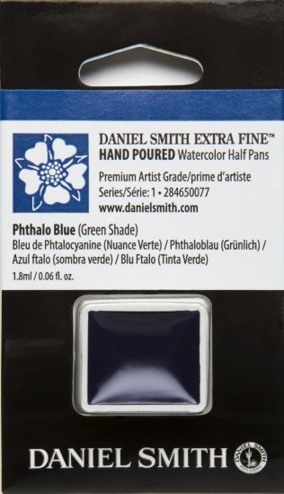 Phthalo Blue (Green Shade) DANIEL SMITH 1/2 Pan - Click Image to Close