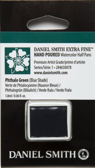 Phthalo Green (Blue Shade) DANIEL SMITH 1/2 Pan - Click Image to Close