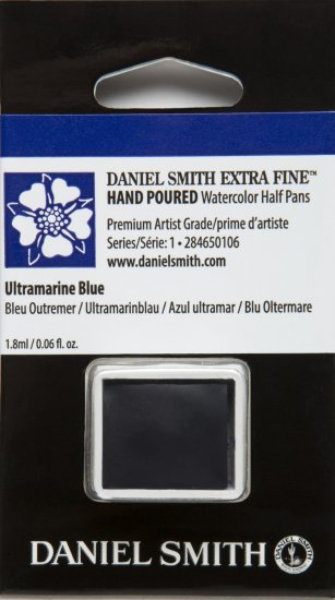Ultramarine Blue DANIEL SMITH 1/2 Pan - Click Image to Close