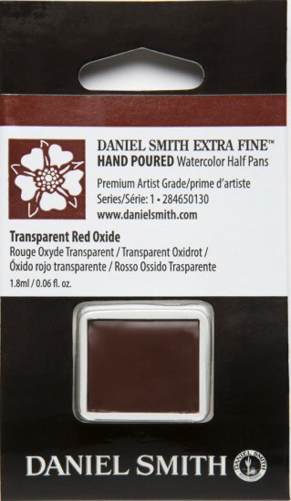 Transparent Red Oxide DANIEL SMITH 1/2 Pan - Click Image to Close