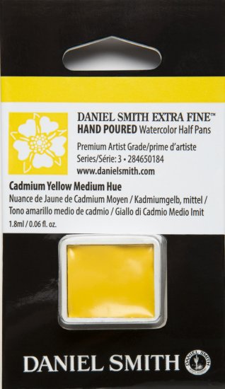 Cadmium Yellow Medium Hue DANIEL SMITH 1/2 Pan - Click Image to Close