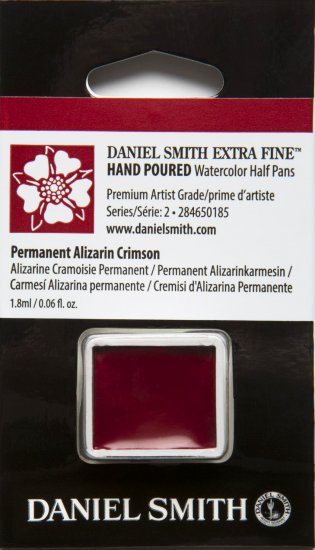 Permanent Alizarin Crimson DANIEL SMITH 1/2 Pan - Click Image to Close