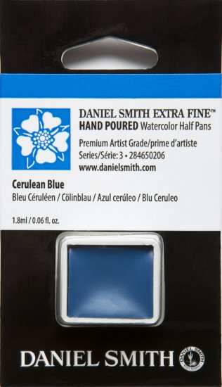 Cerulean Blue DANIEL SMITH 1/2 Pan - Click Image to Close