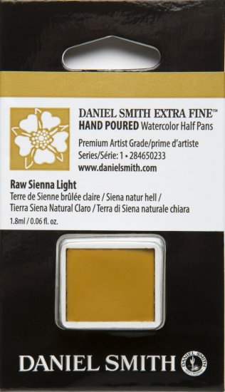 Raw Sienna Light DANIEL SMITH 1/2 Pan - Click Image to Close