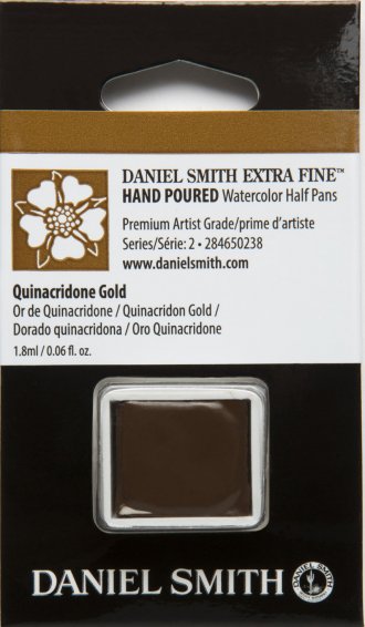 Quinacridone Gold DANIEL SMITH 1/2 Pan