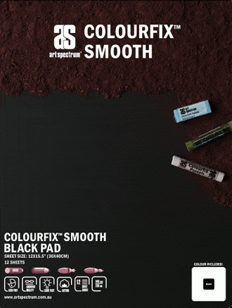 Art Spectrum Colourfix Smooth Pad 24x30cm Black