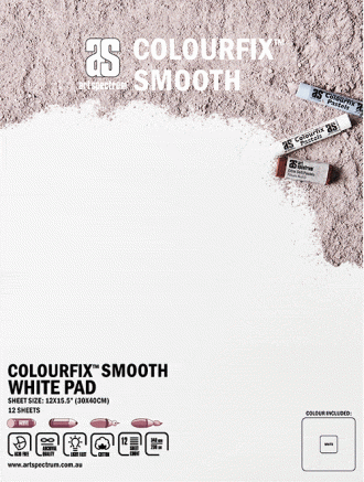Art Spectrum Colourfix Smooth Pad 24x30cm White