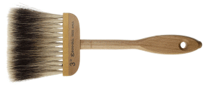 6835 Badger Wood Block 4.5" Softener Bright Varnished