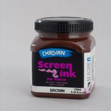 Brown Screen Ink Derivan (Fabric) 250ml