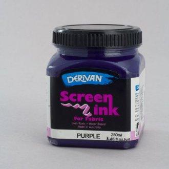 Purple Screen Ink Derivan (Fabric) 250ml