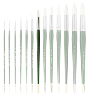 95 Neef Round Stiff Synthetic Size 8