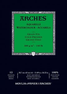 Arches Watercolour Pad 300gsm A3 Cold Pressed / Medium