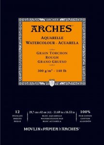 Arches Watercolour Pad 300gsm A3 Rough