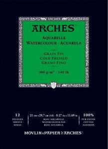 Arches Watercolour Pad 300gsm A4 Cold Pressed / Medium