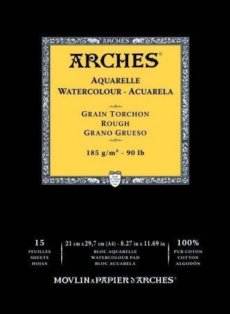 Arches Watercolour Pad 185gsm A4 Rough