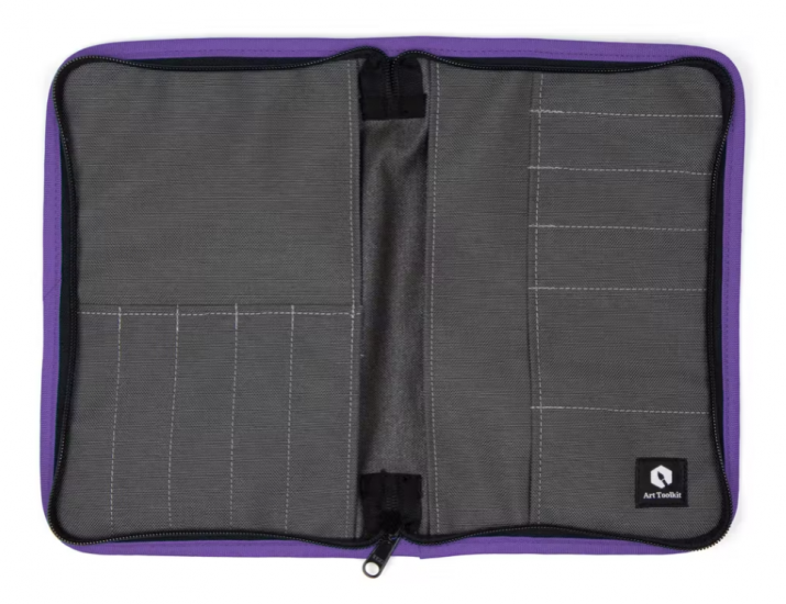 Art Toolkit Cover A5 Grey with Purple Trim - Click Image to Close