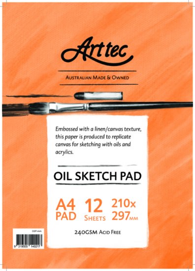 Arttec Oil Sketch Pad A2 - Click Image to Close