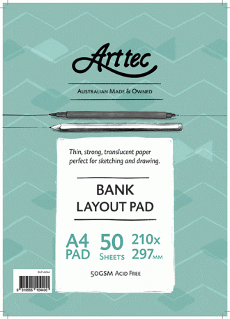 Arttec Bank Layout Pad 50gsm A4