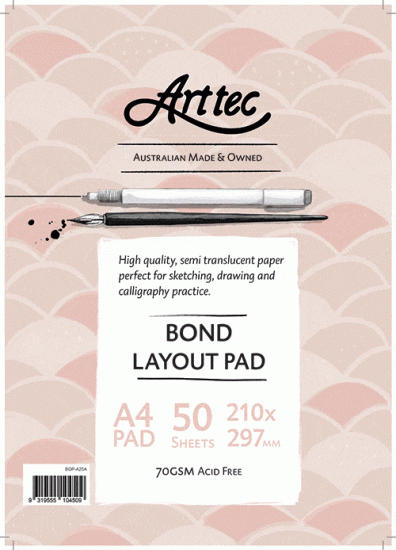 Arttec Bond Layout Pad 70gsm A4 - Click Image to Close