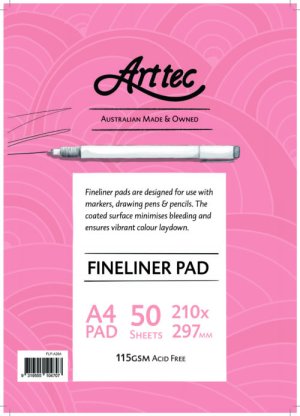 Arttec Fineliner Pad 115gsm A2