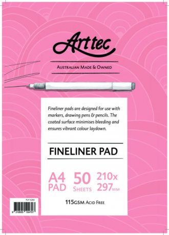 Arttec Fineliner Pad 115gsm A2