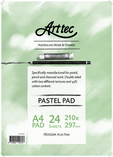 Arttec Pastel Pad Warm Colours 160gsm A4 - Click Image to Close