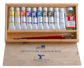 Art Spectrum Artist Oils Set with Mediums and Brushes