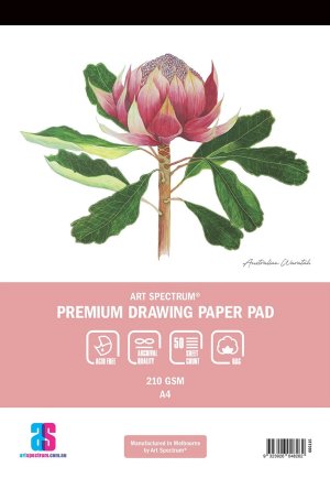 Premium Drawing Pad A4 210gsm 50sh Art Spectrum  Premium Drawing Pad A4 210gsm 50sh Art Spectrum