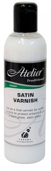 Satin Varnish (& Medium) Atelier 250ml - Click Image to Close