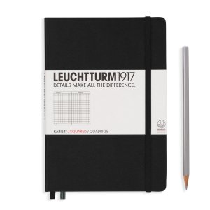 Leuchtturm Notebook HC Medium A5 251p Squared Black