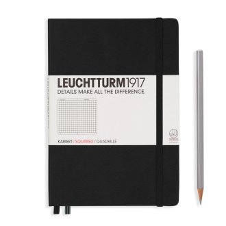 Leuchtturm Notebook HC Medium A5 251p Squared Black