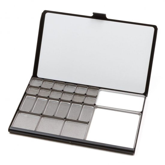 Folio Palette with Assorted Pans Black - Click Image to Close