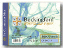 Bockingford Watercolour Pad 300gsm A3 C/P Medium