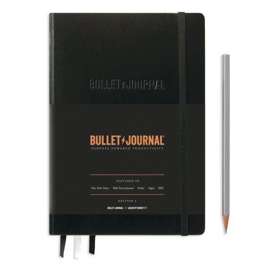 Leuchtturm Bullet Journal Edition 2 Medium A5 206p Dotted Black - Click Image to Close