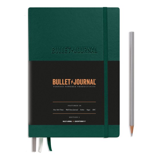 Leuchtturm Bullet Journal Edition 2 Medium A5 206p Dotted Green - Click Image to Close
